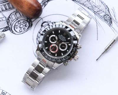 ROLEX Daytona Replica with 904L Stainless Steel 43*13MM Automatic Movement 904L Steel Watch